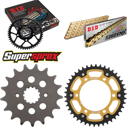 Chain Kit Stealth gold for: KAWASAKI ER-5 Twister 500 2 17-42-106 DID520ZVM-X(G&G) rivet