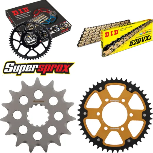 Chain Kit Stealth gold for: KAWASAKI EN650 Vulcan S 15-1 15-46-120 DID520VX3(G&B) Clip