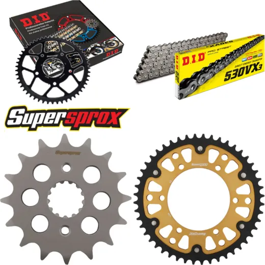 Chain Kit Stealth gold for: KAWASAKI ZZR600 93-06 16-48-112 DID530VX3 endless