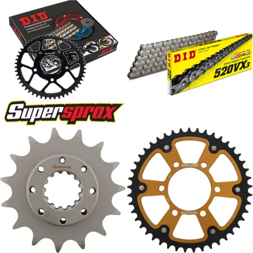Chain Kit Stealth gold for: KAWASAKI Z800 /ABS 13-15 15-45-114 DID520VX3 endless