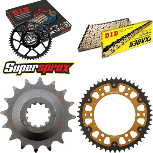 Chain Kit Stealth gold for: KAWASAKI GPZ750R 85-90 16-49-112 DID530VX3(G&B) endless