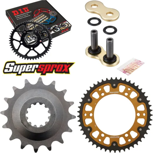 Chain Kit Stealth gold for: KAWASAKI GPZ750R 85-90 16-49-112 DID530ZVM-X(G&G) rivet