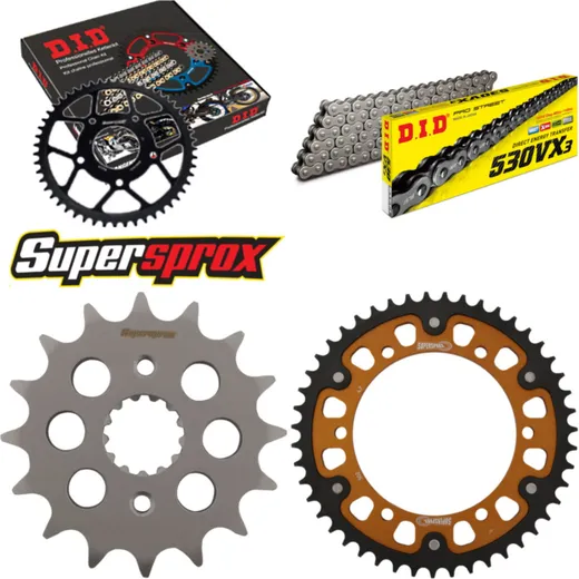 Chain Kit Stealth gold for: KAWASAKI GPX750R 87-90 16-47-110 DID530VX3 endless