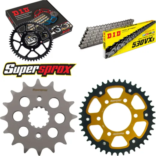 Chain Kit Stealth gold for: KAWASAKI ZX-9R 900 98-01 16-41-110 DID530VX3 endless