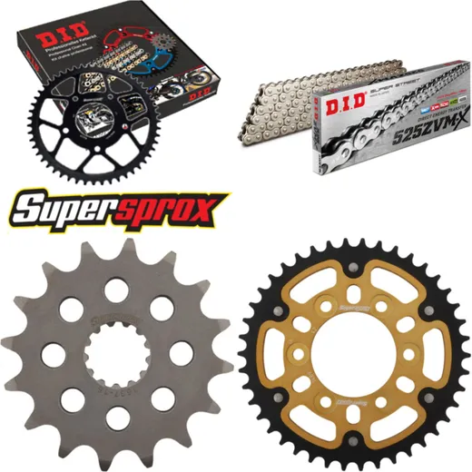 Chain Kit Stealth gold for: KAWASAKI Z1000 03-06 16-42-112 DID525ZVM-X(S&S) rivet