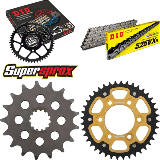 Chain Kit Stealth gold for: KAWASAKI ZX-10R 1000 06-07 17-40-108 DID525VX3 rivet