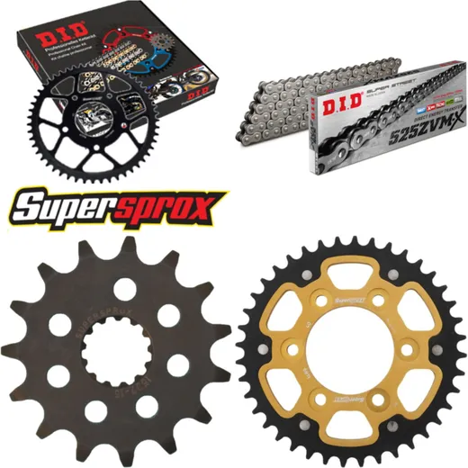 Chain Kit Stealth gold for: KAWASAKI Z1000 /ABS 07-09 15-40-110 DID525ZVM-X rivet