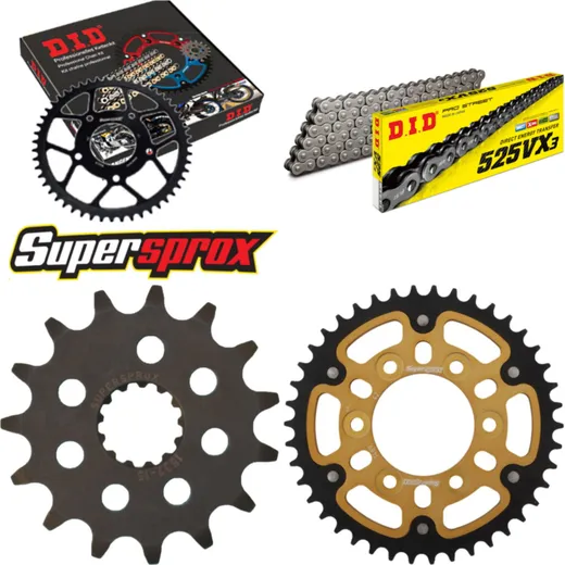 Chain Kit Stealth gold for: KAWASAKI Z1000 /ABS 10-15 15-42-112 DID525VX3 rivet