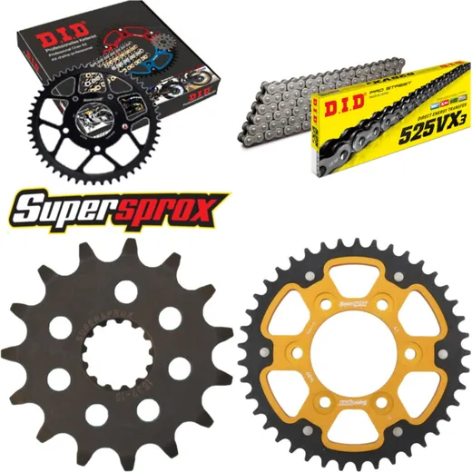 Chain Kit Stealth gold for: KAWASAKI Z1000 SX /ABS 11-15 15-41-112 DID525VX3 rivet