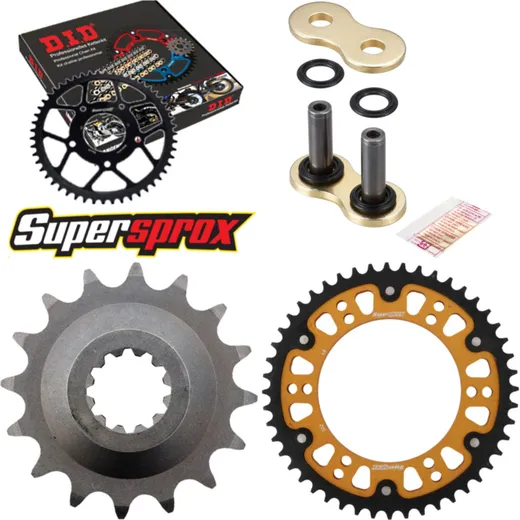 Chain Kit Stealth gold for: KAWASAKI Zephyr 1100 92-97 16-48-116 DID530ZVM-X(G&G) rivet