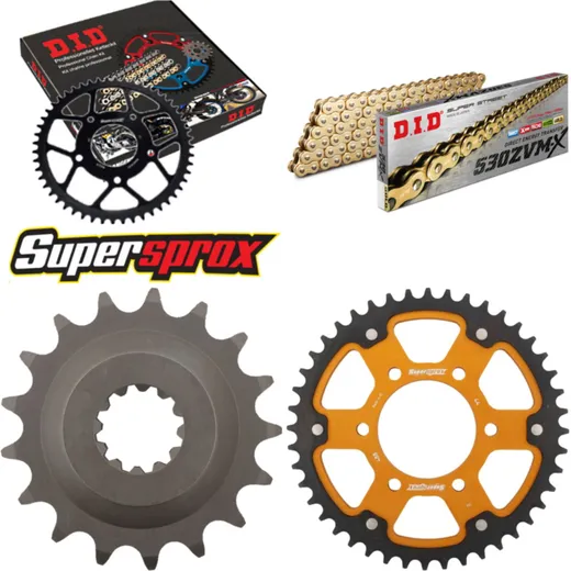 Chain Kit Stealth gold for: KAWASAKI ZZR1200 02-05 17-44-112 DID530ZVM-X(G&G) endless