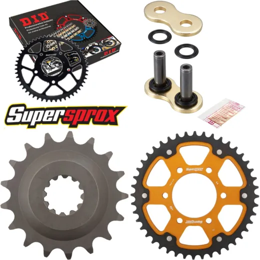 Chain Kit Stealth gold for: KAWASAKI ZZR1200 02-05 17-44-112 DID530ZVM-X(G&G) rivet