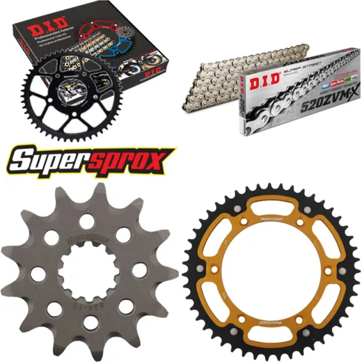 Chain Kit Stealth gold for: HUSQVARNA TE510 07-10 13-47-116 DID520ZVM-X(S&S) rivet