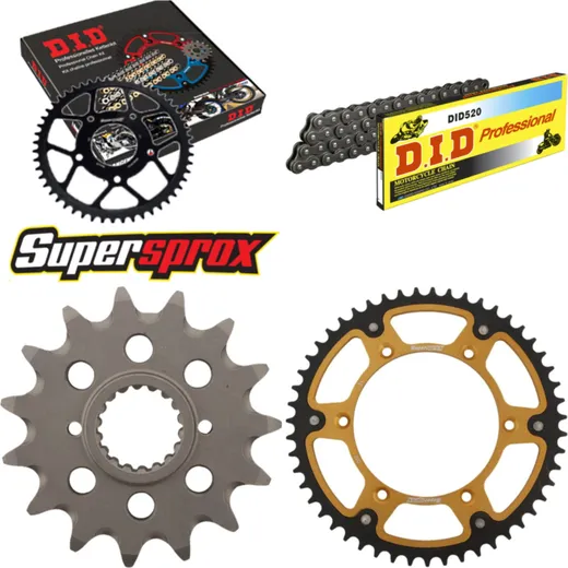 Chain Kit Stealth gold for: HUSQVARNA TE449 11-13 15-51-108 DID520 Clip