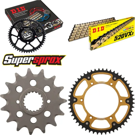 Chain Kit Stealth gold for: HUSQVARNA TE449 11-13 15-51-108 DID520VX3(G&B) endless