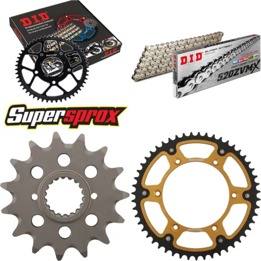 Chain Kit Stealth gold for: HUSQVARNA TE449 11-13 15-51-108 DID520ZVM-X(S&S) endless