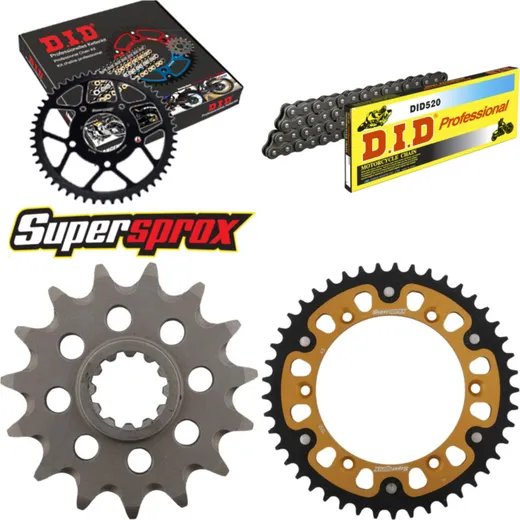 Chain Kit Stealth gold for: HUSQVARNA SMR450 03-04/TE610 15-45-114 DID520 Clip