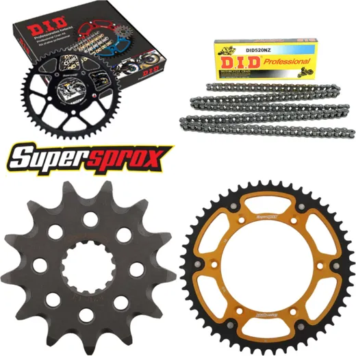 Chain Kit Stealth gold for: HUSQVARNA TE250 11-14 13-50-114 DID520NZ Clip