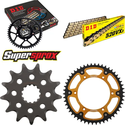 Chain Kit Stealth gold for: HUSQVARNA TE250 11-14 13-50-114 DID520VX3(G&B) endless