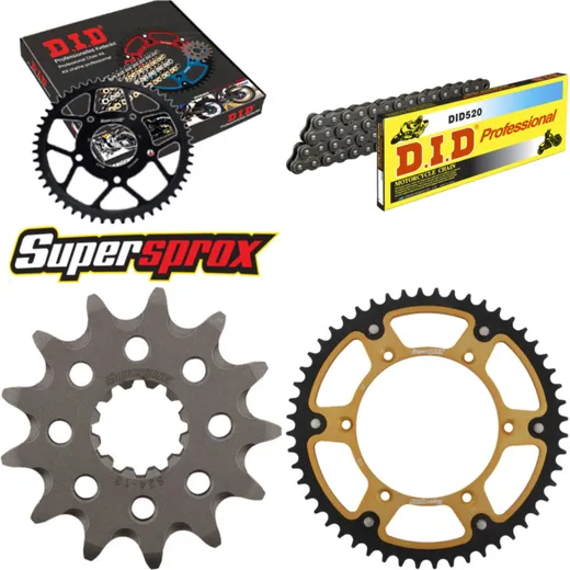 Chain Kit Stealth gold for: HUSQVARNA TC610 98-98 13-52-120 DID520 Clip