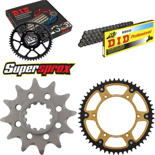 Kettensatz Stealth gold für: HUSQVARNA TC610 92-97 12-52-120 DID520 Clip