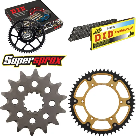 Chain Kit Stealth gold for: HUSQVARNA TC570 01-02 14-52-116 DID520 Clip