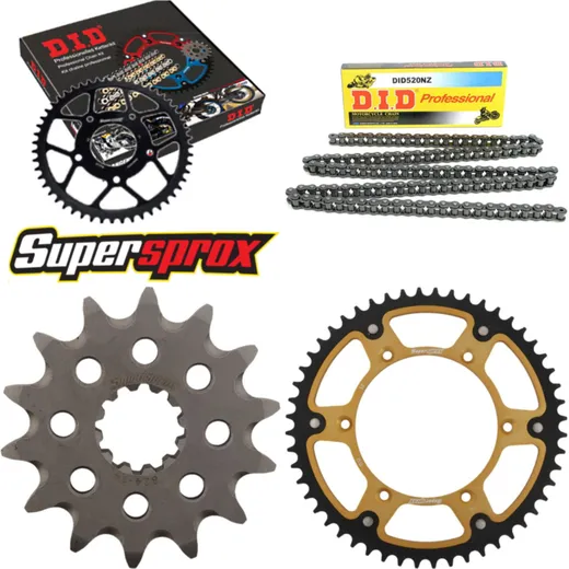 Chain Kit Stealth gold for: HUSQVARNA TC570 01-02 14-52-116 DID520NZ Clip