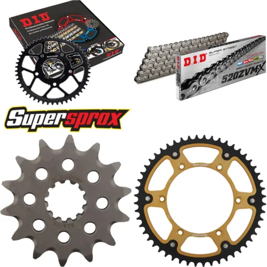 Chain Kit Stealth gold for: HUSQVARNA TC570 01-02 14-52-116 DID520ZVM-X endless