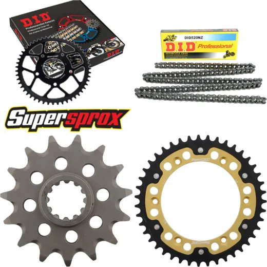 Chain Kit Stealth gold for: HUSQVARNA SM610 /S 09-09 15-43-112 DID520NZ Clip