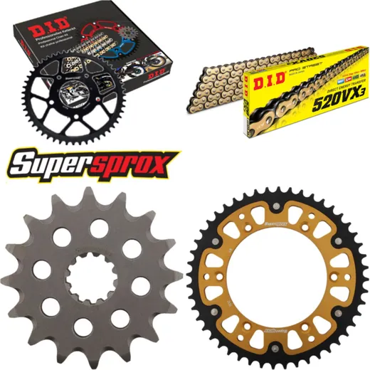 Chain Kit Stealth gold for: HUSQVARNA SMR570 01-04 16-48-114 DID520VX3(G&B) Clip