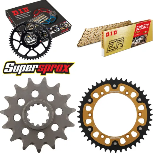Kettensatz Stealth gold für: HUSQVARNA SM610 98-00 15-45-120 DID520ERT2(G&G) Clip
