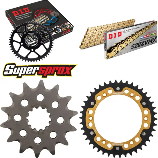 Chain Kit Stealth gold for: HUSQVARNA SM510 Centennial 0 14-42-116 DID520ZVM-X(G&G) rivet