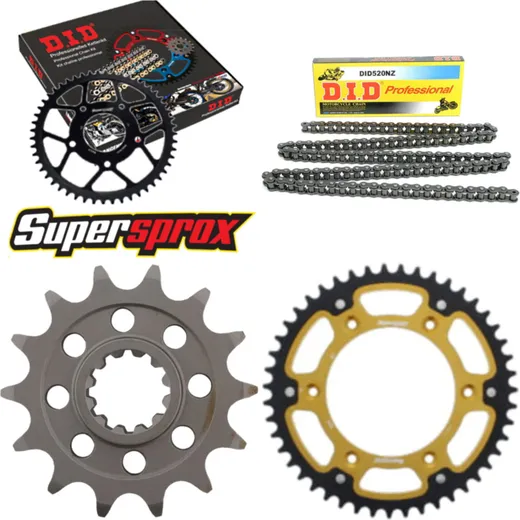 Chain Kit Stealth gold for: HUSABERG TE 501 00-00 14-47-120 DID520NZ Clip
