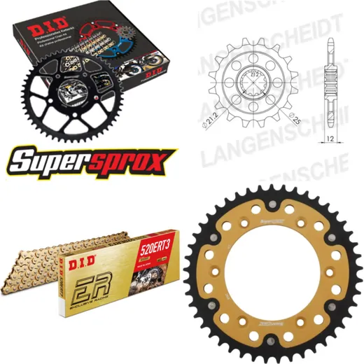 Chain Kit Stealth gold for: HUSABERG FE650 E 03-08 15-45-114 DID520ERT2(G&G) Clip