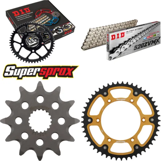 Chain Kit Stealth gold for: SUZUKI RM125 94-96 12-49-112 DID520ZVM-X(S&S) endless