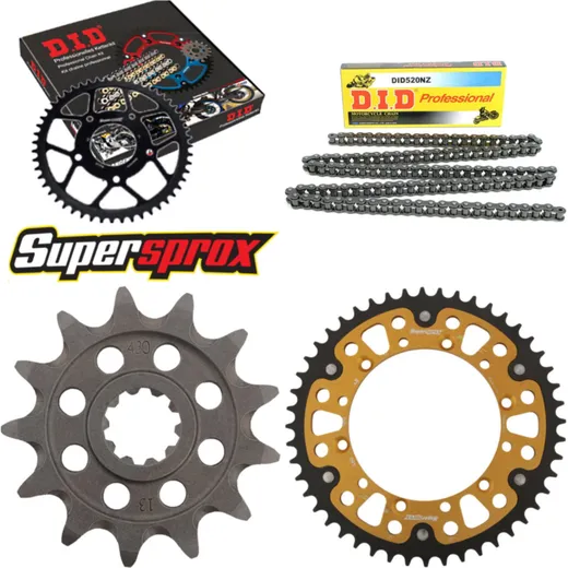 Chain Kit Stealth gold for: SUZUKI RM-Z 250 04-06 13-48-116 DID520NZ Clip