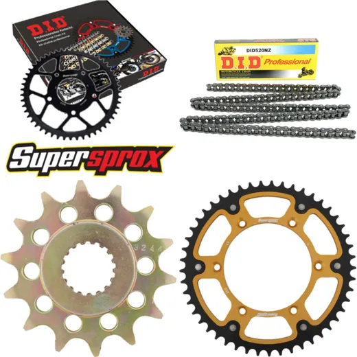 Kettensatz Stealth gold für: SUZUKI RM-Z 450 05-07 14-49-116 DID520NZ Clip