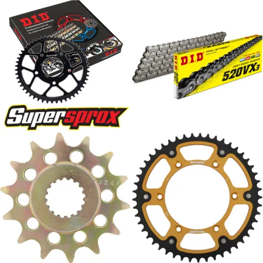 Chain Kit Stealth gold for: SUZUKI RM-Z 450 05-07 14-49-116 DID520VX3 endless