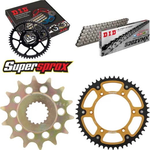 Chain Kit Stealth gold for: SUZUKI RM-Z 450 05-07 14-49-116 DID520ZVM-X rivet