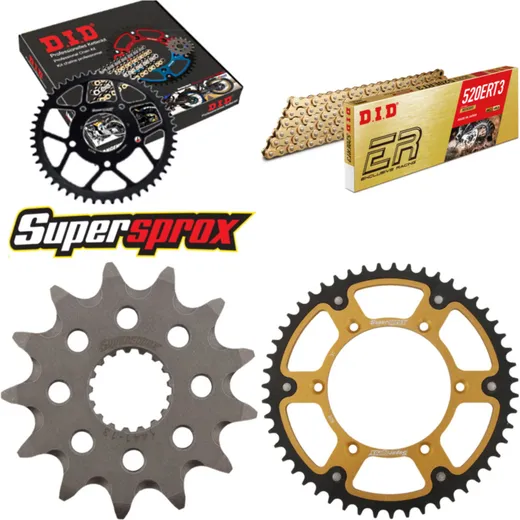 Chain Kit Stealth gold for: SUZUKI RMX450 Z 10-15 13-51-116 DID520ERT2(G&G) Clip