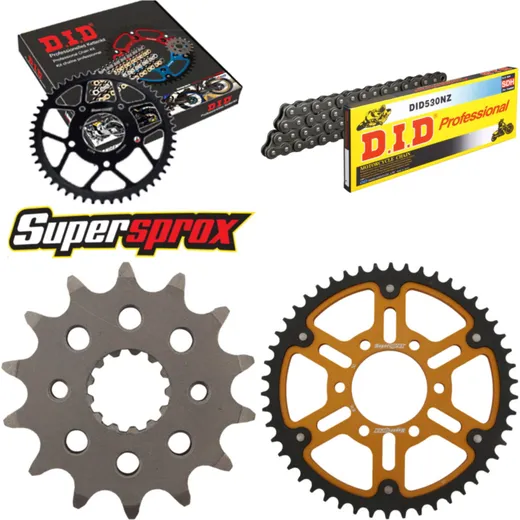 Chain Kit Stealth gold for: SUZUKI GS500 E int. Ø76mm 14-50-108 DID530NZ Clip