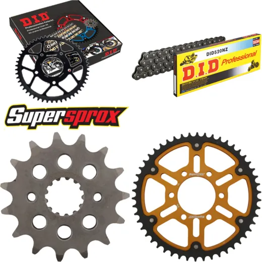 Chain Kit Stealth gold for: SUZUKI GS550 D 80-83/GS550 E 15-50-110 DID530NZ Clip