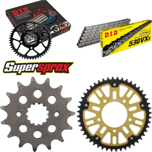 Chain Kit Stealth gold for: SUZUKI VZ800 Marauder 97-04 15-48-116 DID530VX3 rivet