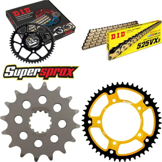 Chain Kit Stealth gold for: SUZUKI GSR600 06-12 16-48-114 DID525VX3(G&B) endless