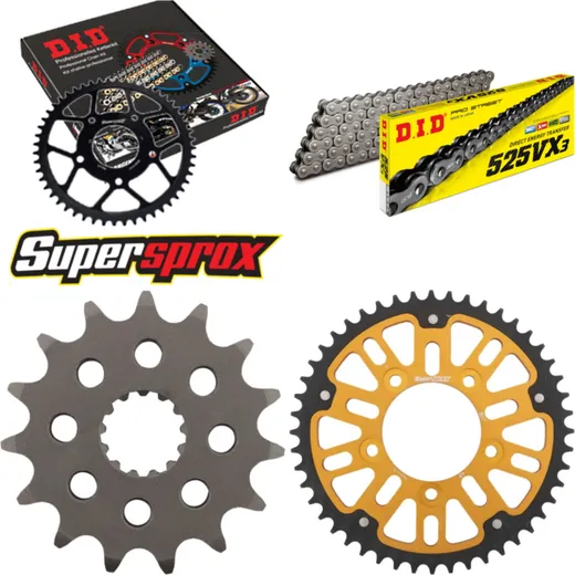 Chain Kit Stealth gold for: SUZUKI GSF650 A /SA ABS 07 15-48-118 DID525VX3 endless