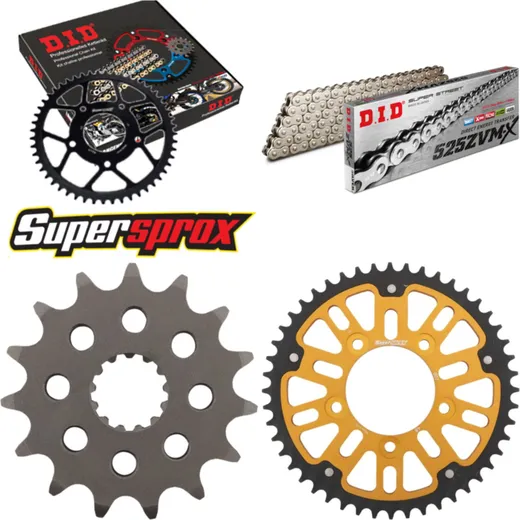 Kettensatz Stealth gold für: SUZUKI GSF650 A /SA ABS 07 15-48-118 DID525ZVM-X(S&S) Niet