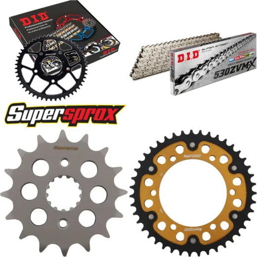 Chain Kit Stealth gold for: SUZUKI GSX-R 750 96-97 16-43-108 DID530ZVM-X(S&S) rivet