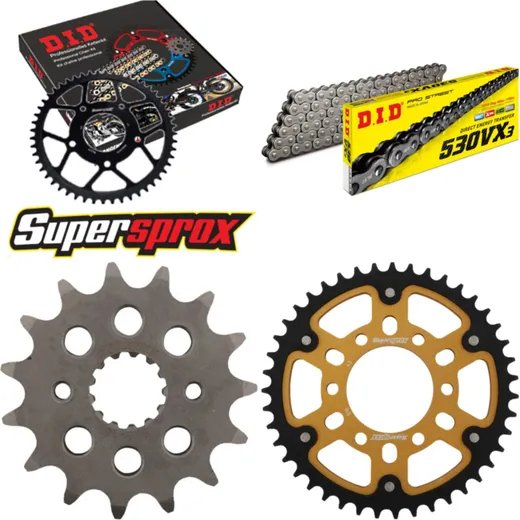 Chain Kit Stealth gold for: SUZUKI RF900 /R >530< 94-97 15-43-110 DID530VX3 endless