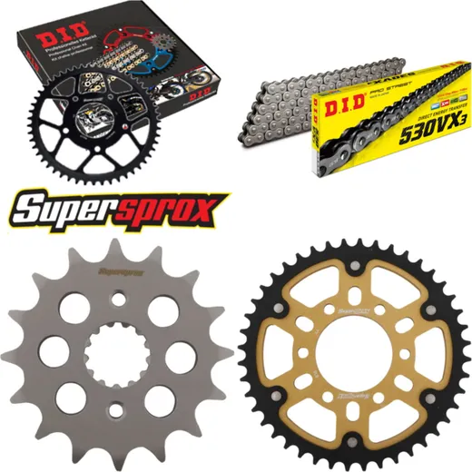 Chain Kit Stealth gold for: SUZUKI GSX-R 1100 >530< 95-96 16-44-116 DID530VX3 endless