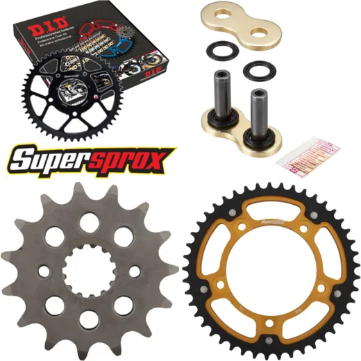 Kettensatz Stealth gold für: SUZUKI GSF1200 /N /S /A /SA 15-45-116 DID530ZVM-X(G&G) Niet